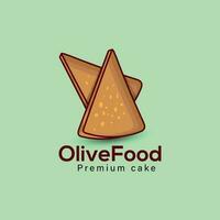 excelente criativo Oliva óleo vetor logotipo para Oliva Comida Prêmio bolo. óleo bolo ilustrações Projeto e cozinhar etiquetas vetor conjunto