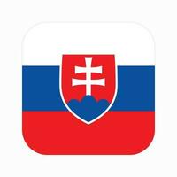 ilustração simples da bandeira da eslováquia para o dia da independência ou eleição vetor