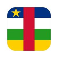 ilustração simples da bandeira da república centro-africana para o dia da independência ou das eleições vetor
