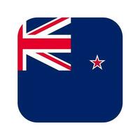 ilustração simples da bandeira da nova zelândia para o dia da independência ou eleição vetor