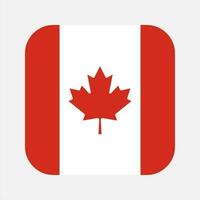 ilustração simples da bandeira do canadá para o dia da independência ou eleição vetor