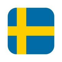 ilustração simples da bandeira da Suécia para o dia da independência ou eleição vetor
