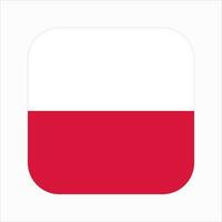 ilustração simples da bandeira da polônia para o dia da independência ou eleição vetor