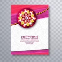 ilustração do cartão com Rakhi decorativo para Raksha B vetor