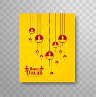 Design moderno brochura dilwali vetor