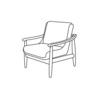 clássico moderno cadeira logotipo isolado vetor ícone, cadeira moderno logotipo modelo
