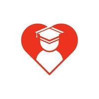 aluna amor Educação vetor logotipo, Educação símbolo projeto, vetor logotipo modelo