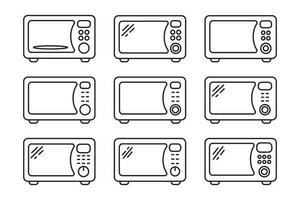 microondas forno ícone. cozinha utensílio ícone. vetor ilustração.