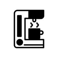 café criador ícone sólido estilo vetor