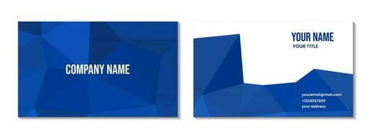 o negócio cartão Projeto abstrato azul triângulos fundo com cópia de espaço área para o negócio vetor