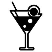 coquetel bebidas vinho, martini, bebida vetor ícone