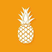 ícone de abacaxi de frutas tropicais design de símbolo vetor