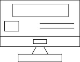 Área de Trabalho ui ícone vetor