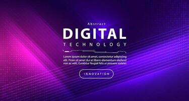 abstrato digital tecnologia futurista o circuito azul roxa fundo, cyber Ciência tecnologia, inovação comunicação futuro, ai grande dados, Internet rede conexão, nuvem oi-tech ilustração vetor