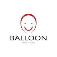 simples balão logotipo, para crianças evento, brinquedo comprar, aniversário, feriado vetor