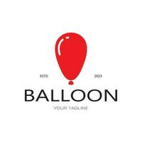 simples balão logotipo, para crianças evento, brinquedo comprar, aniversário, feriado vetor