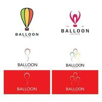 simples balão logotipo, para crianças evento, brinquedo comprar, aniversário, feriado vetor