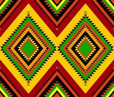 emblema étnico folk geométrico desatado padronizar dentro brilhante cor vetor