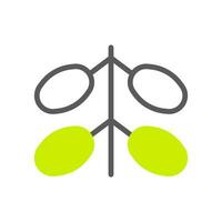 palmdates ícone duotônico cinzento verde cor Ramadã símbolo ilustração perfeito. vetor