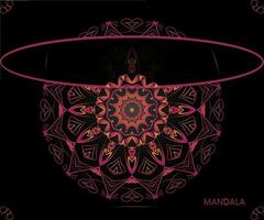 mandala modelo para têxtil para impressão pronto vetor