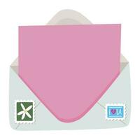 colori envelope Projeto com selos vetor