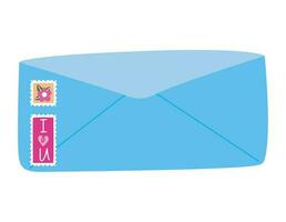 colori envelope ícone com selos vetor