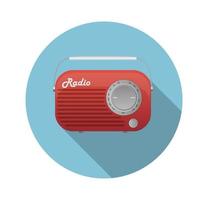 ícone de sintonizador de rádio antigo vetor