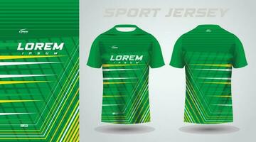 verde amarelo camisa futebol futebol esporte jérsei modelo Projeto brincar vetor