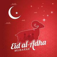 eid mubarak- eid Mubarak social meios de comunicação postar - islâmico Projeto - eid fundo - eid ul adha, eid al adha Projeto vetor
