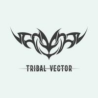 tribal, clássico, preto, étnico, ícone, tatuagem, vetorial, ilustração, logotipo, desenho vetor