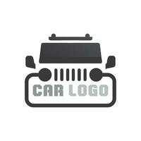 design de logotipo de carro automático com silhueta de ícone de veículo de carro esportivo conceito. Modelo de design de ilustração vetorial. vetor