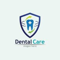 ilustração em vetor modelo logotipo dental