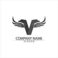 falcon logo template vector