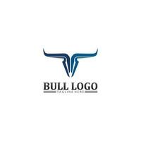 cabeça de búfalo de touro, vaca, vetor de design de logotipo de mascote animal para búfalo de chifre de esporte, animal, mamíferos, logotipo de cabeça, selvagem, matador