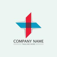 logotipo do hospital e ícones de cuidados de saúde ícones modelo de aplicativos vetor