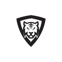 logotipo do tigre e mascote design ilustração em vetor animal