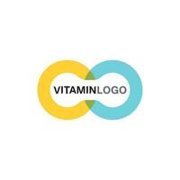 design de vetor de logotipo de vitamina c ícone de vetor saúde nutrição