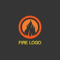 logotipo e ícone de fogo, elemento flamejante vetorial chama ilustração design energia, quente, aviso, sinal de cozimento, logotipo, ícone, luz, energia, calor vetor