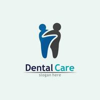 ilustração em vetor modelo logotipo dental