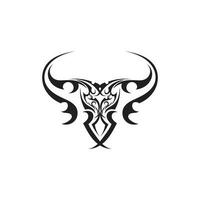 ícone de tatuagem étnica tribal ilustração vetorial logotipo vetor