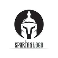 vetor de designs de ícone de logotipo espartano