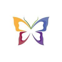 vetor borboleta conceitual simples ícone colorido logotipo vetor animal inseto