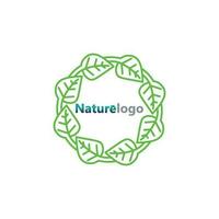 vetor de design de logotipo de folha para modelo de símbolo de natureza editável, ícone de vetor de elemento de natureza de ecologia de logotipo de folha verde.