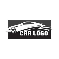 design de logotipo de carro automático com silhueta de ícone de veículo de carro esportivo conceito. Modelo de design de ilustração vetorial. vetor