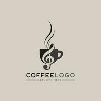 modelo de logotipo de xícara de café vetor