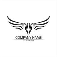 falcon logo template vector