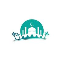 mesquita Ramadhan e islâmico Projeto árabe logotipo vetor