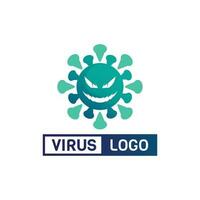 vírus corona vetor de vírus e logotipo de design de máscara vetor viral e símbolo de ícone de design