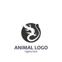 vetor animal lagarto salamandra lagartixa crocodilo e répteis logotipo