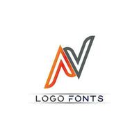 n fonte do logotipo empresa logotipo negócio e letra inicial n desenho vetor e letra para logotipo